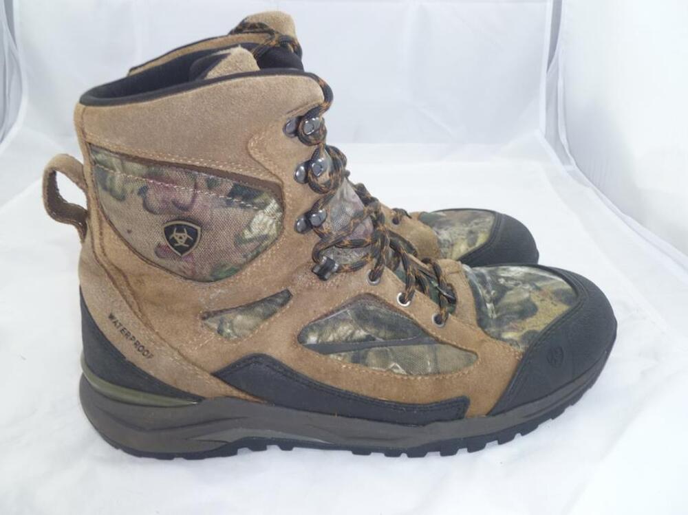 ARIAT TRAVERSE H20 10012938 USED 12 WATERPROOF MOSSY OAK WORK/HIKING ANKLE BOOTS